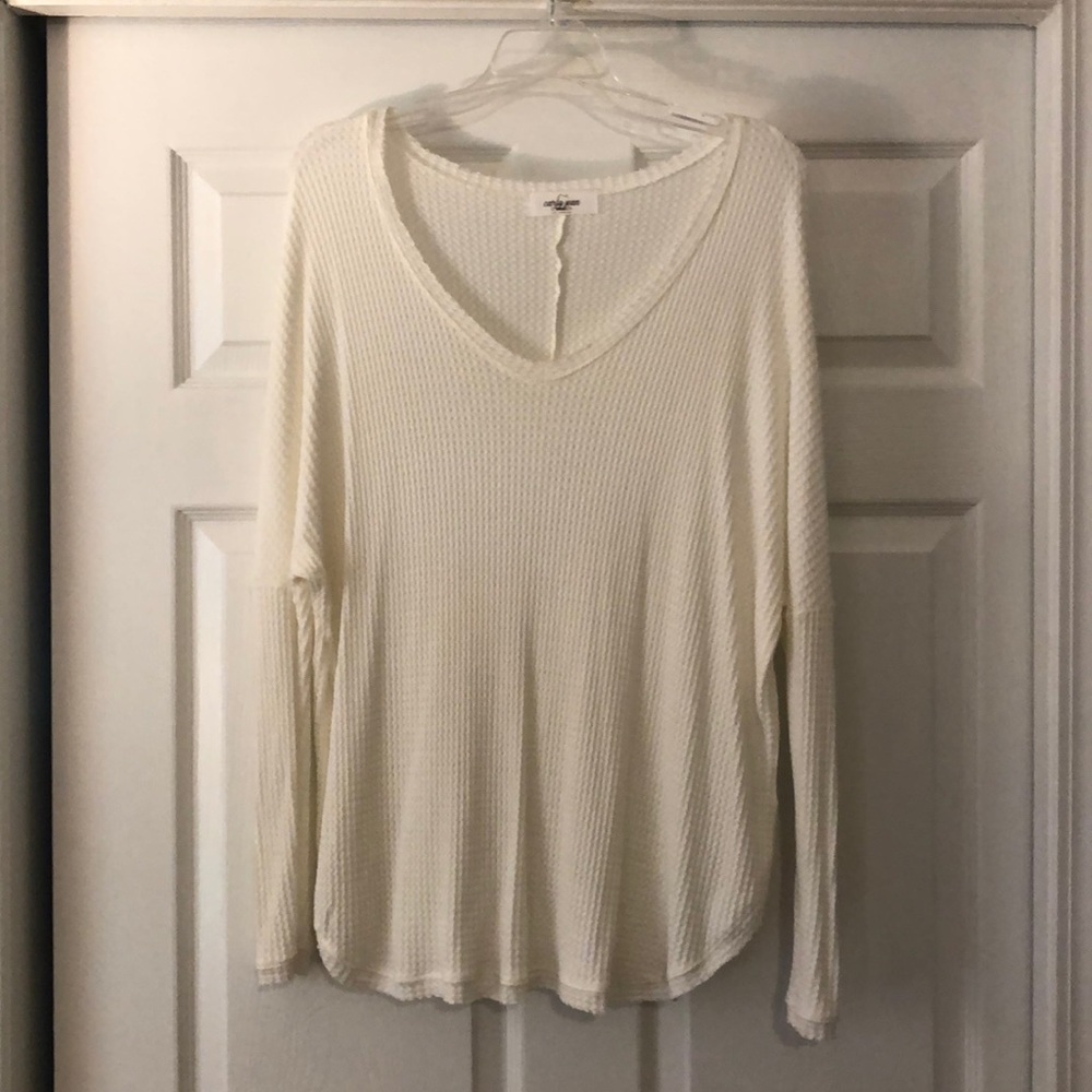 Waffle Dolman Sleeve Top